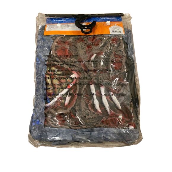 Nwt Complete Zombie Boys 7 8 Mask Halloween Dressup Cosplay Costume Horror - Picture 2 of 6